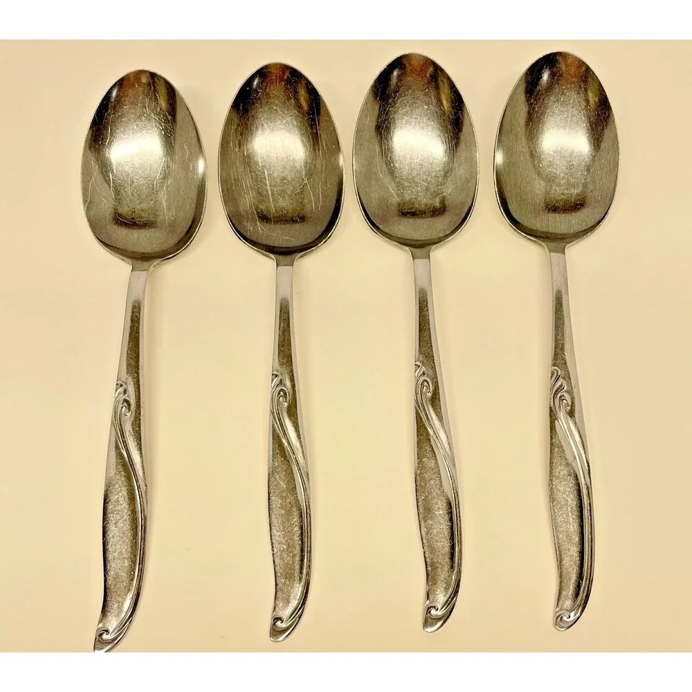 Vintage Armack  AMK9 Stainless Steel Flatware Set of (4)-7